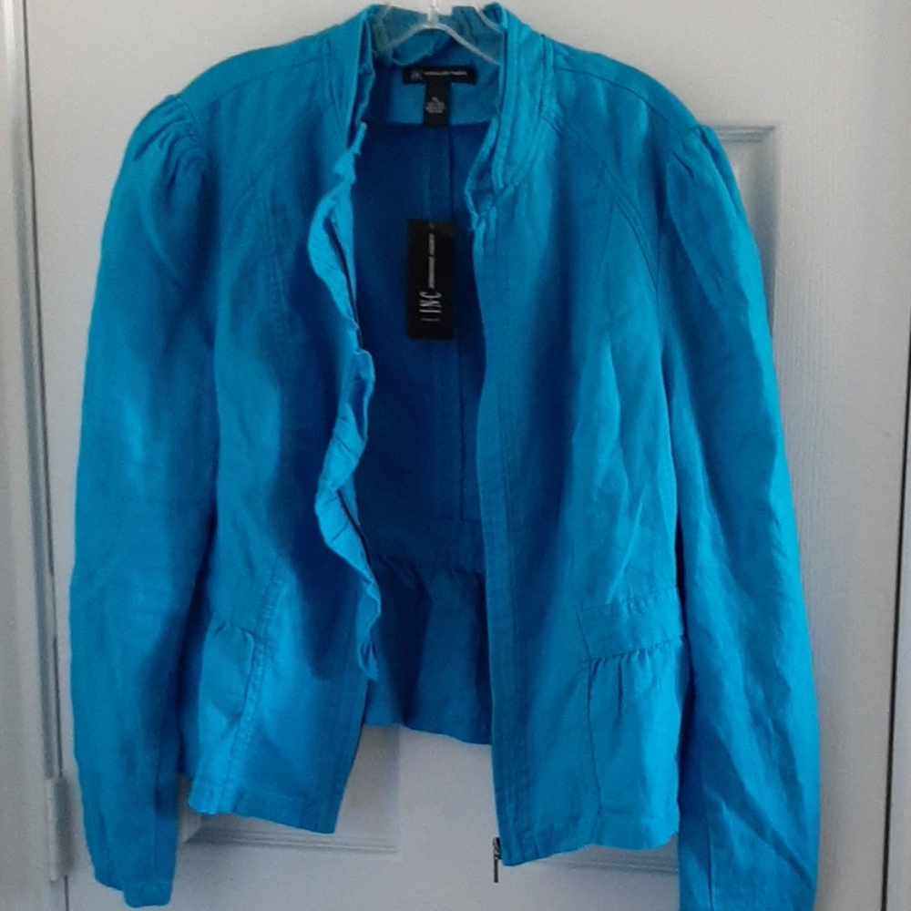 INC Deep Turquoise Blazer I XL